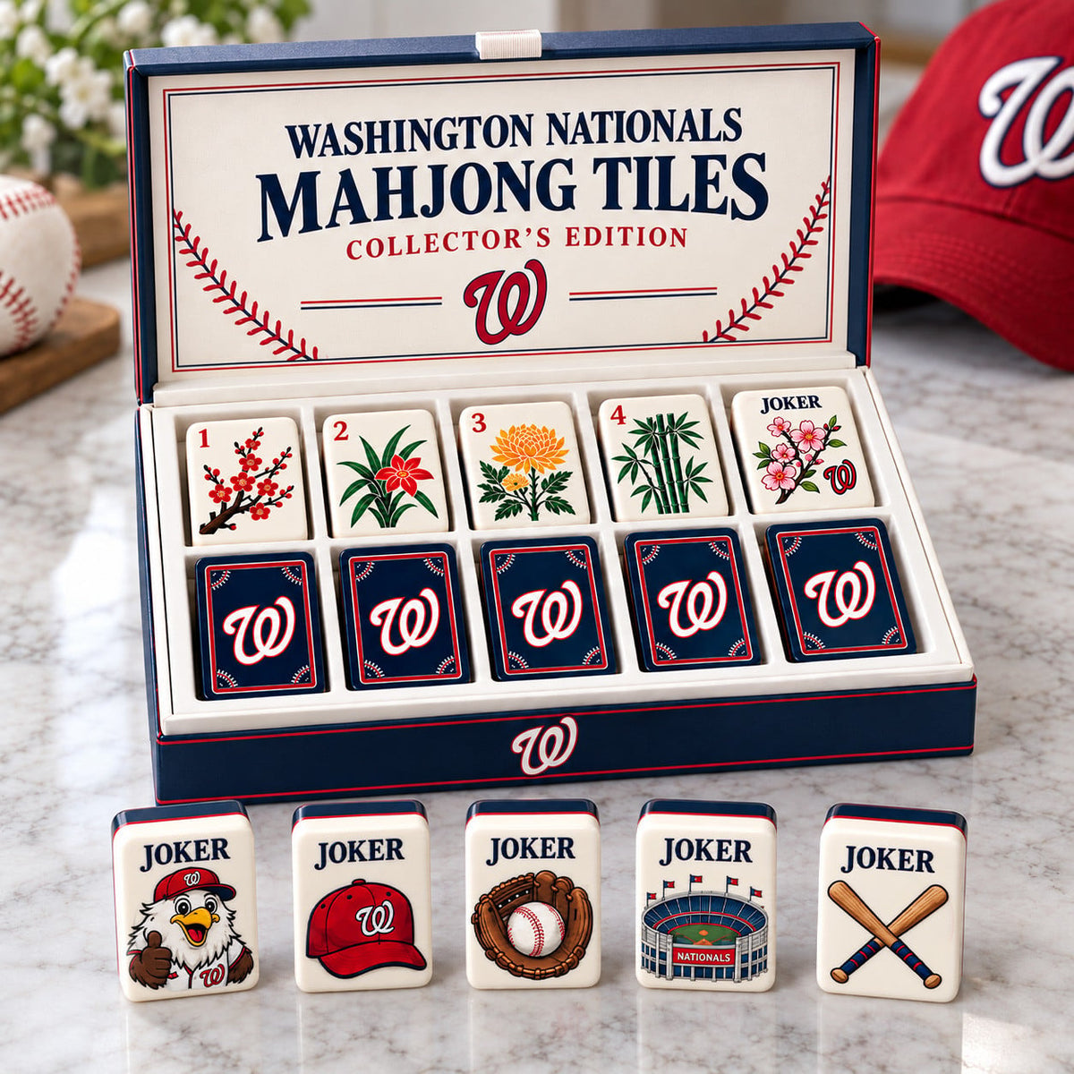 Premium WNT Mahjong Tiles Set PVNA