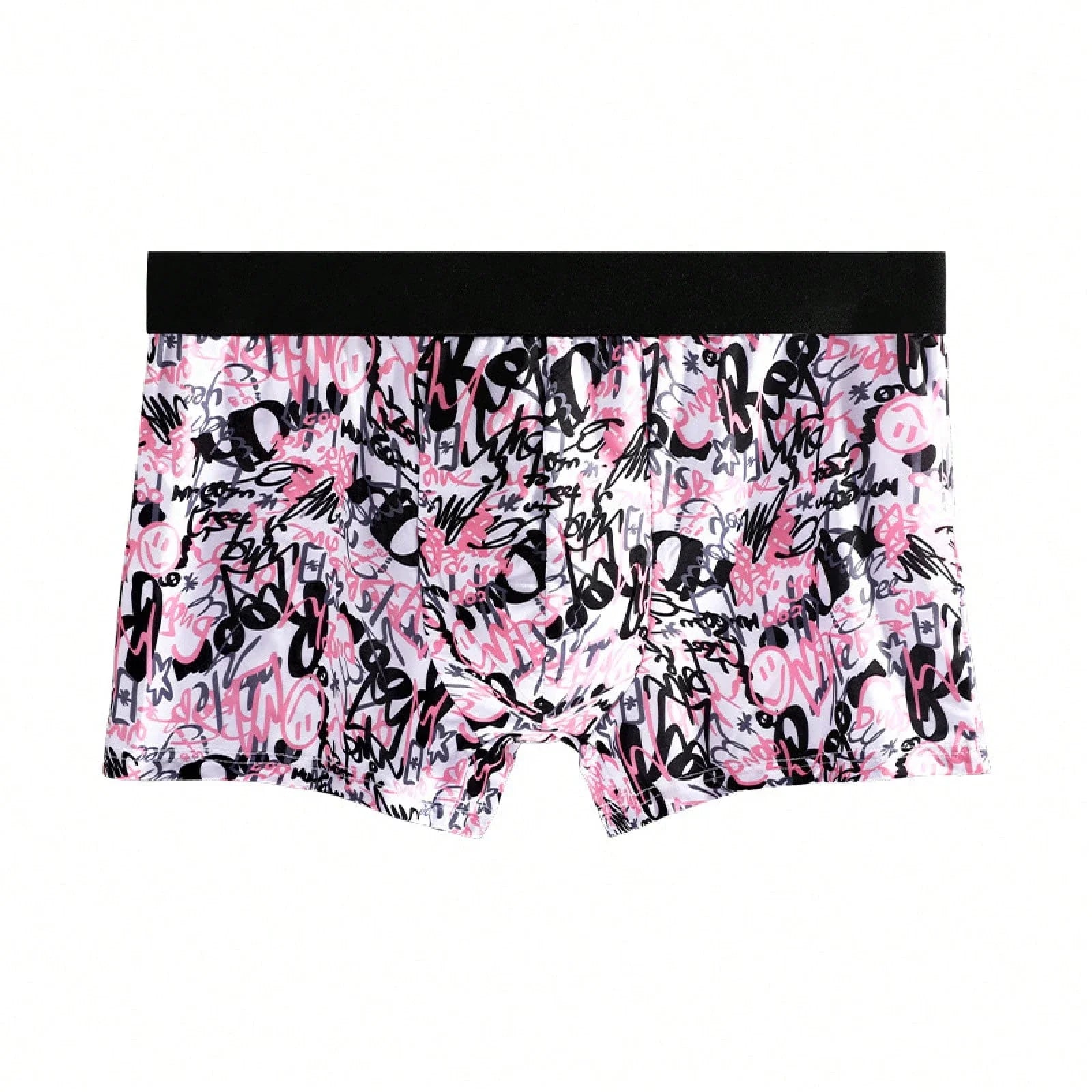 Mens Polyester Printed Boxer Shorts Breathable Summer Underwear
